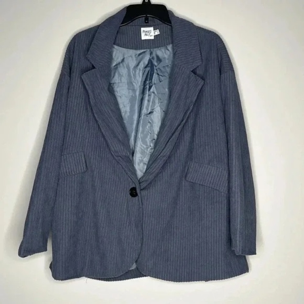 Princess Polly Gray Corduroy Oversized Jacket